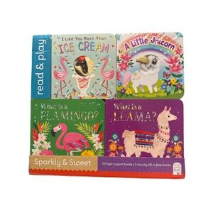 Read and Play Sparkly and Sweet Board Books Set of 4